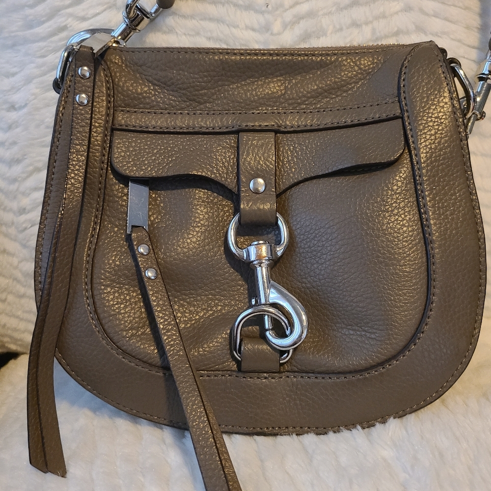Rebecca Minkoff Taupe/Nude Crossbody Leather Purse